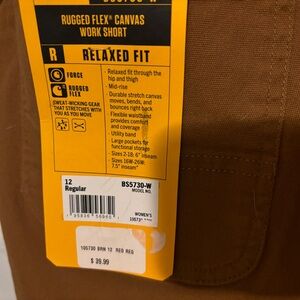 Carhartt Brown Rugged Flex Canvas Cargo Shirts